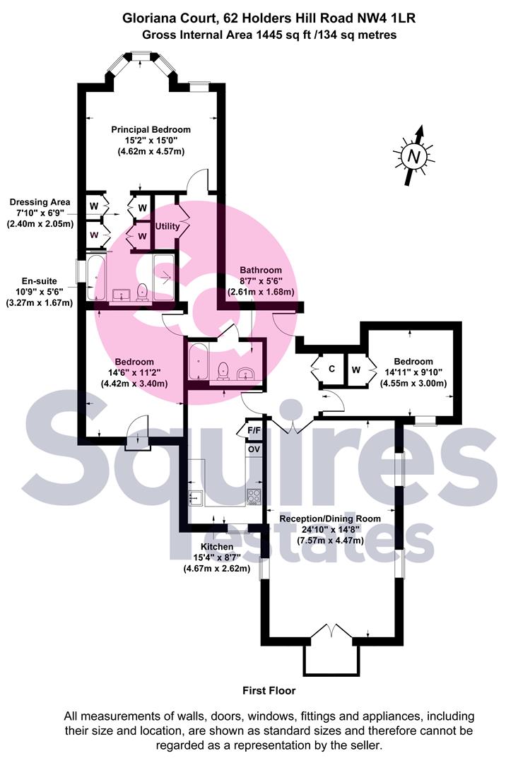 Floorplan for Holders Hill Road, Hendon