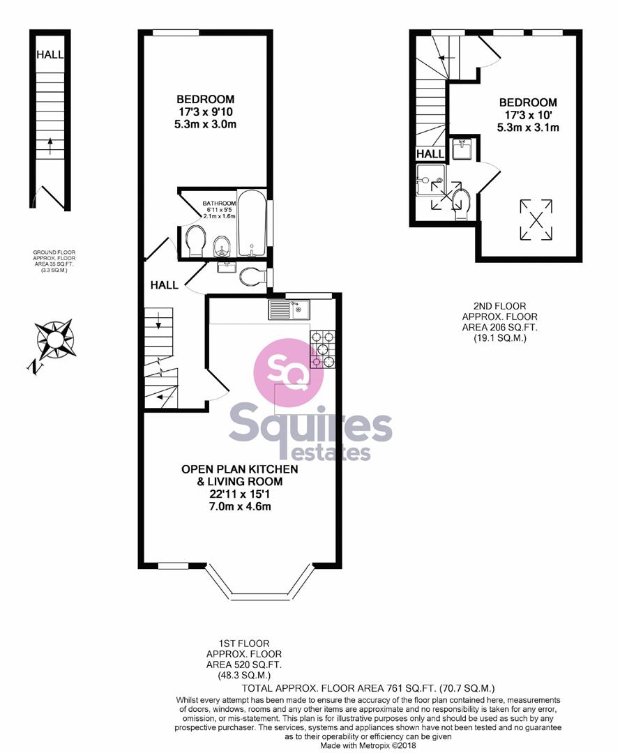 Floorplan for Squires Lane, Finchley