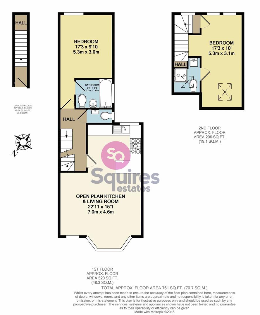 Floorplan for Squires Lane, Finchley