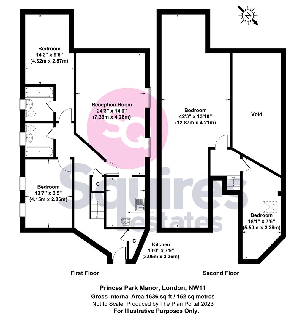 Floorplan for Royal Drive, London