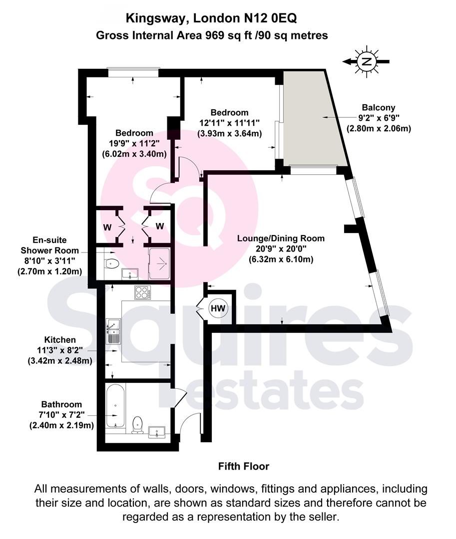 Floorplan for Kingsway, North Finchley