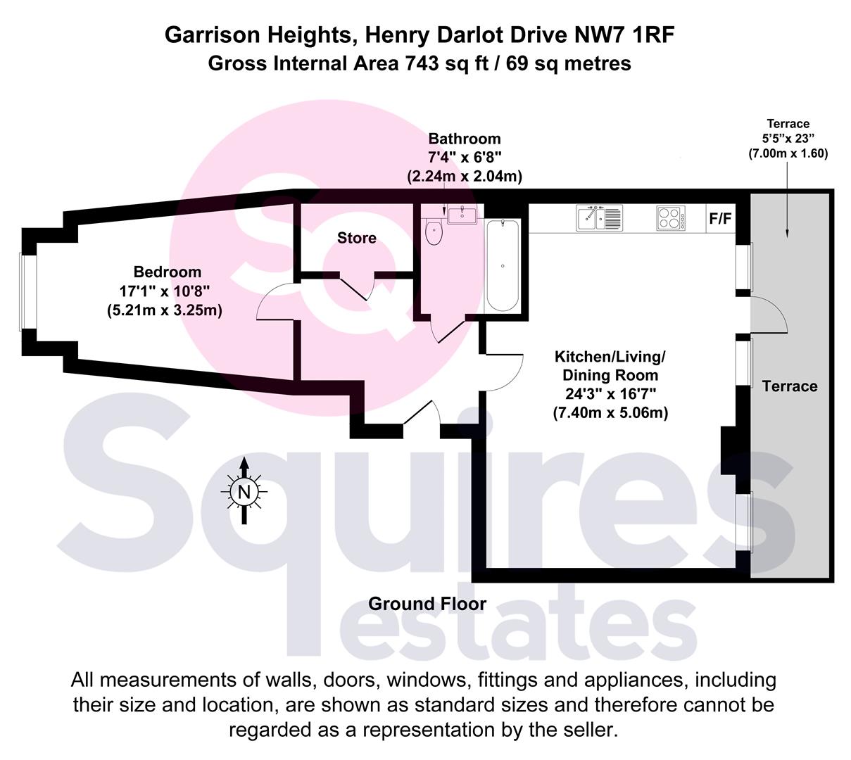 Floorplan for Henry Darlot Drive, Mill Hill, London