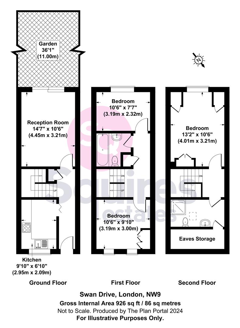 Floorplan for Swan Drive, Colindale