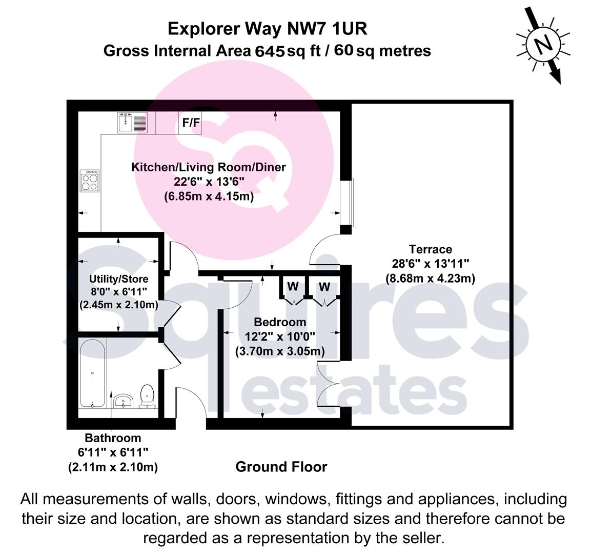 Floorplan for Explorer Way, Mill Hill