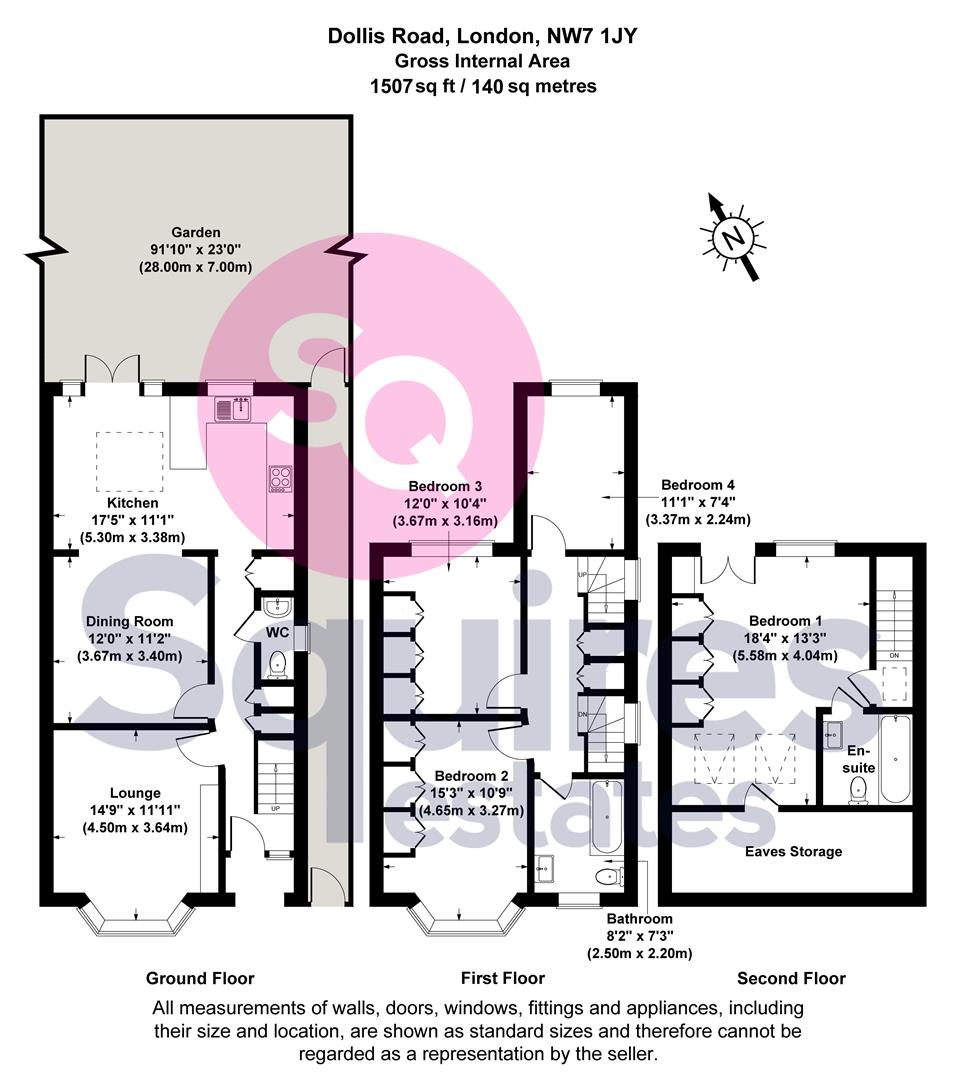 Floorplan for Dollis Road, Mill Hill