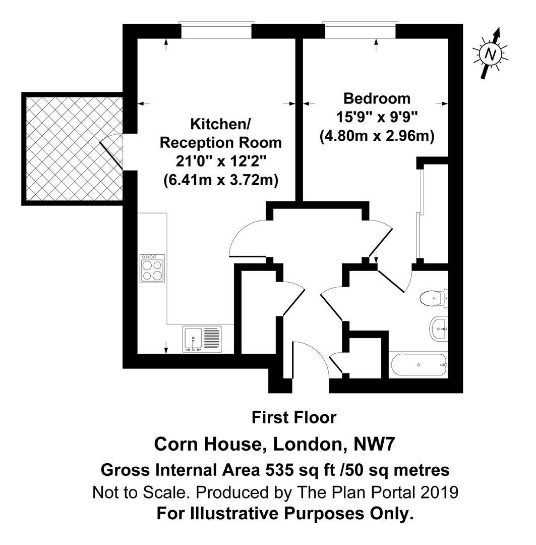 Floorplan for Peacock Close, Mill Hill