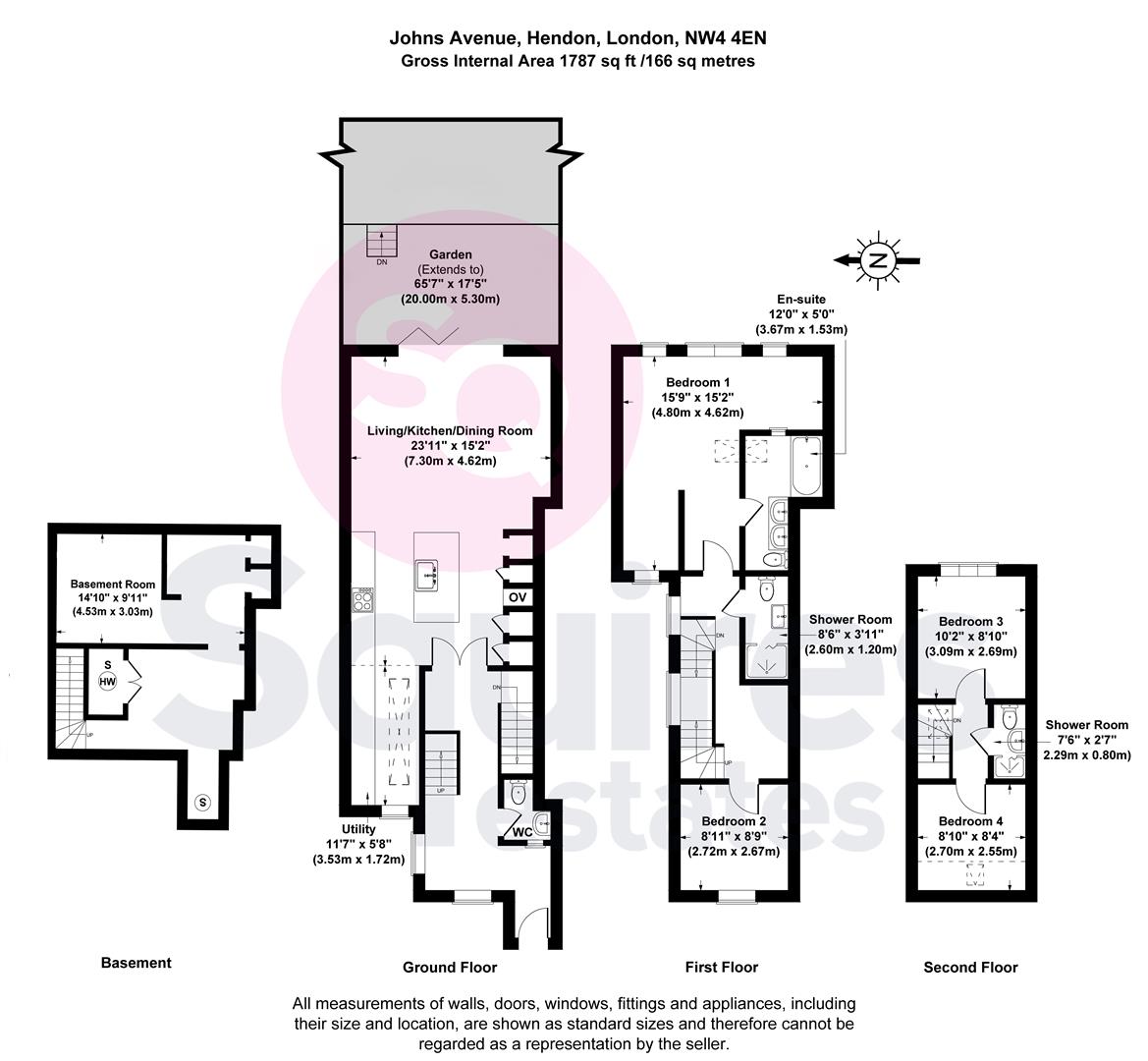 Floorplan for Johns Avenue, Hendon, London