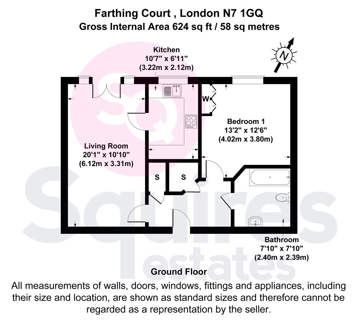 Floorplan for Langstone Way, London