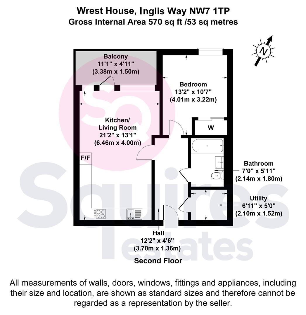 Floorplan for Inglis Way, Mill Hill, London