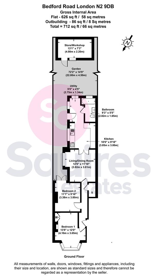 Floorplan for Bedford Road