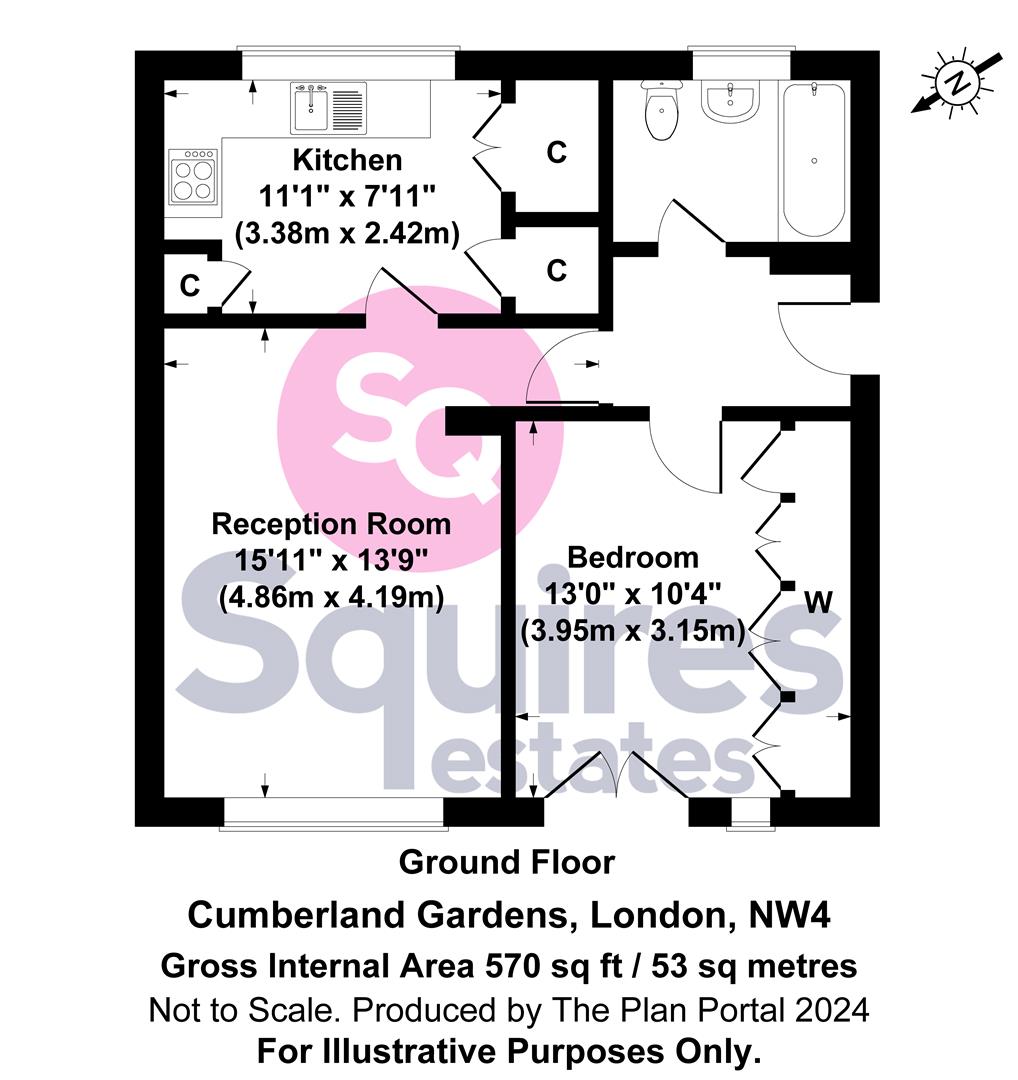 Floorplan for Holders Hill Road, Hendon