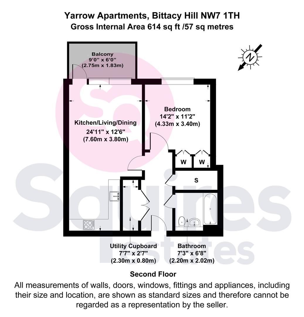 Floorplan for Bittacy Hill, Mill Hill, London