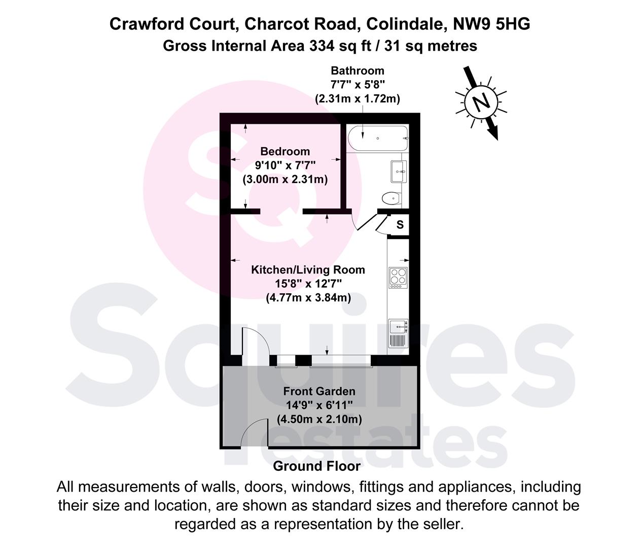 Floorplan for Charcot Road, Colindale