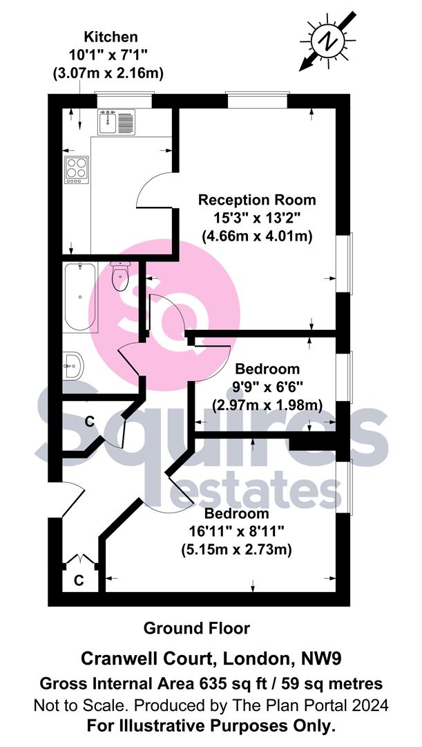 Floorplan for Field Mead, Mill Hill