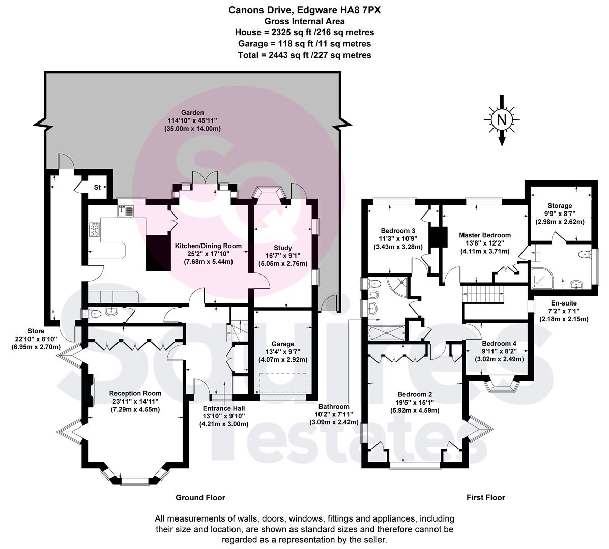 Floorplan for Canons Drive, Edgware