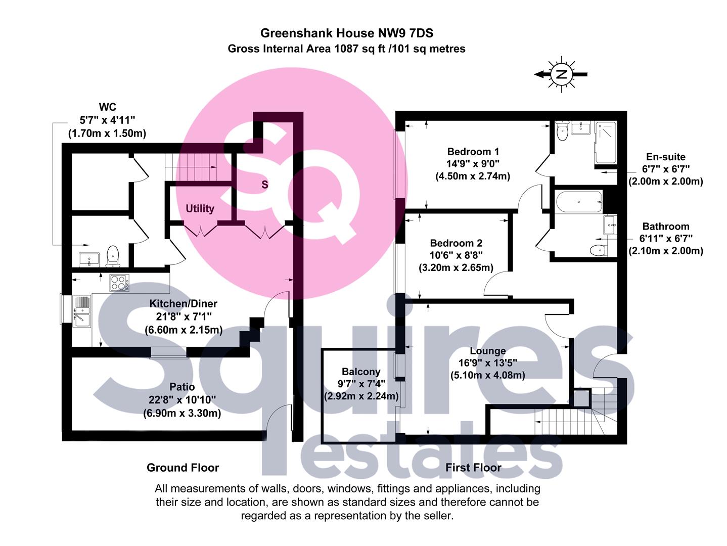 Floorplan for Moorhen Drive, London