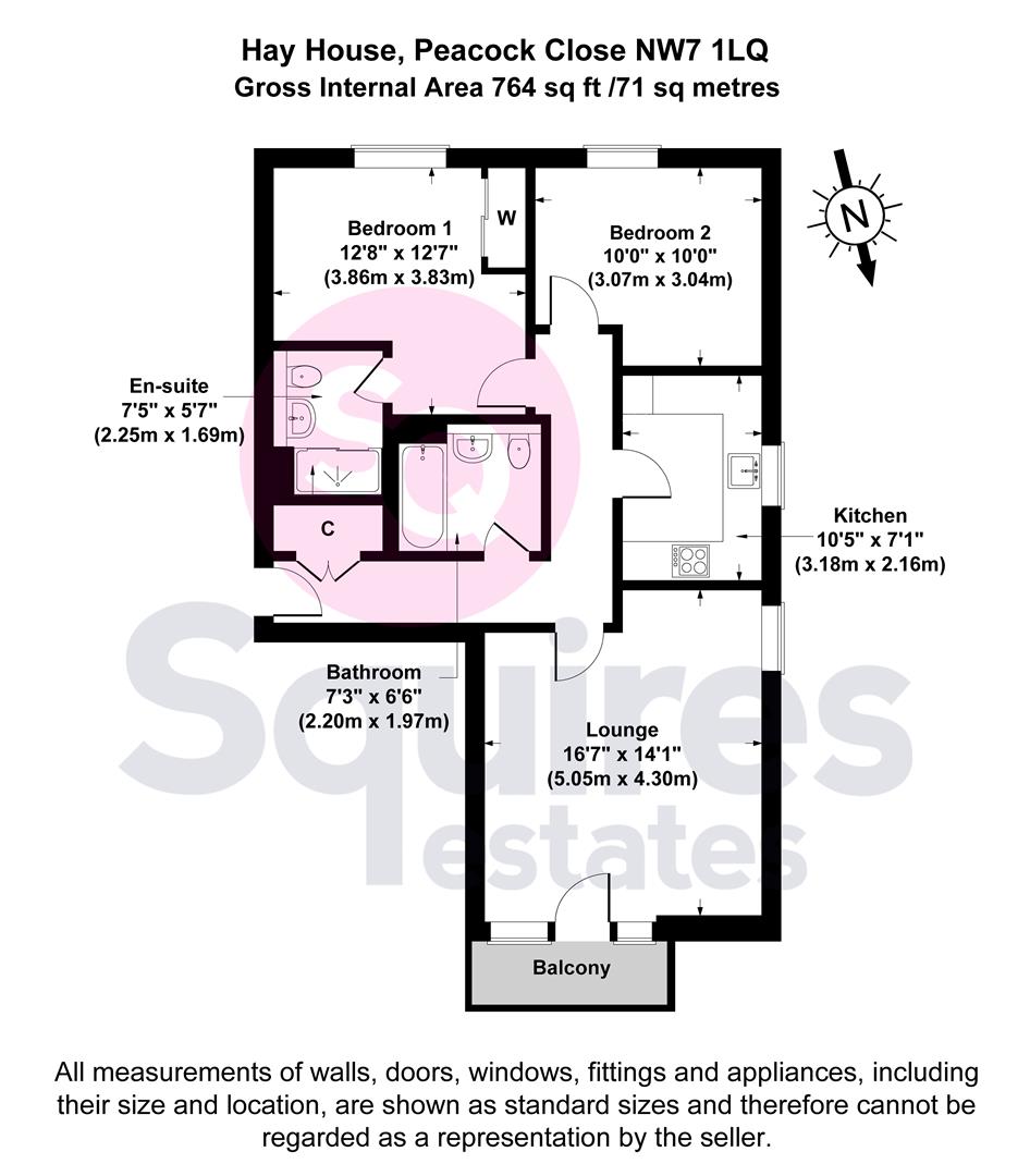 Floorplan for Peacock Close, London