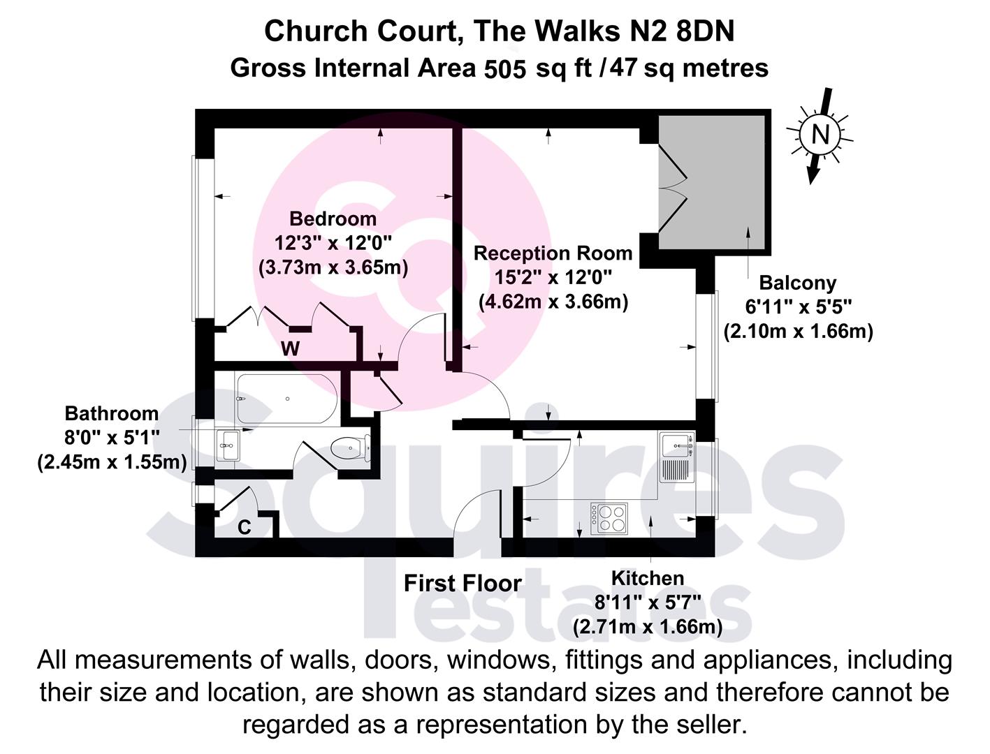 Floorplan for The Walks, East Finchley, London